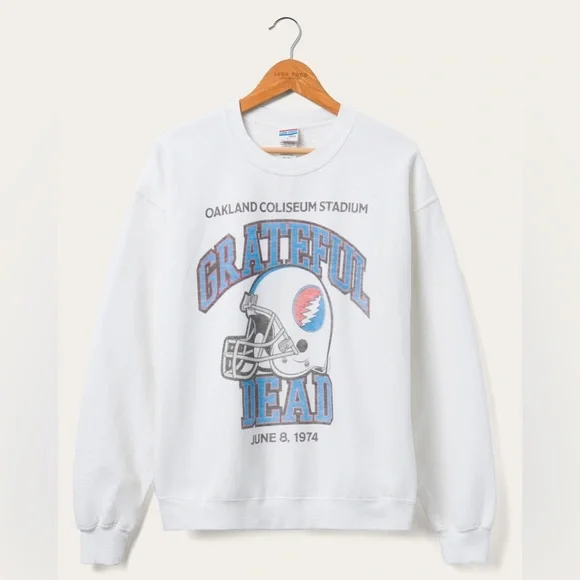 Junk Food x Grateful Dead Helmet Graphic Crewneck Sweatshirt Size XL - Picture 5 of 6